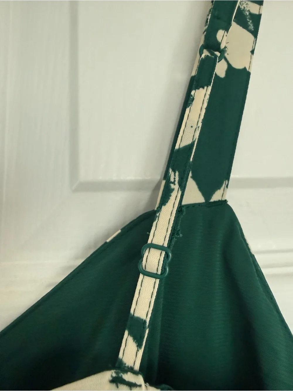 Abercrombie & Fitch Ruffle Tiered Maxi Dress Green Floral SP Small Petite
